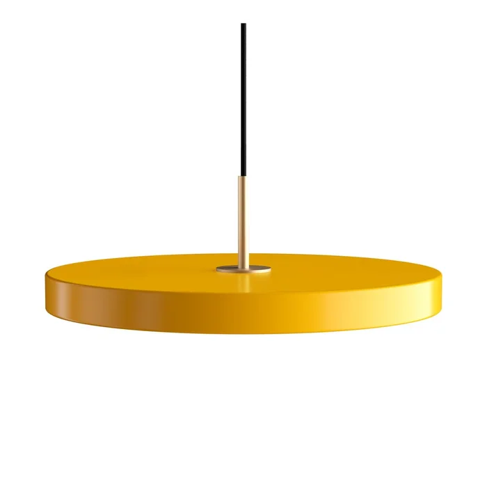 Žluté závěsné LED svítidlo Asteria 43 cm