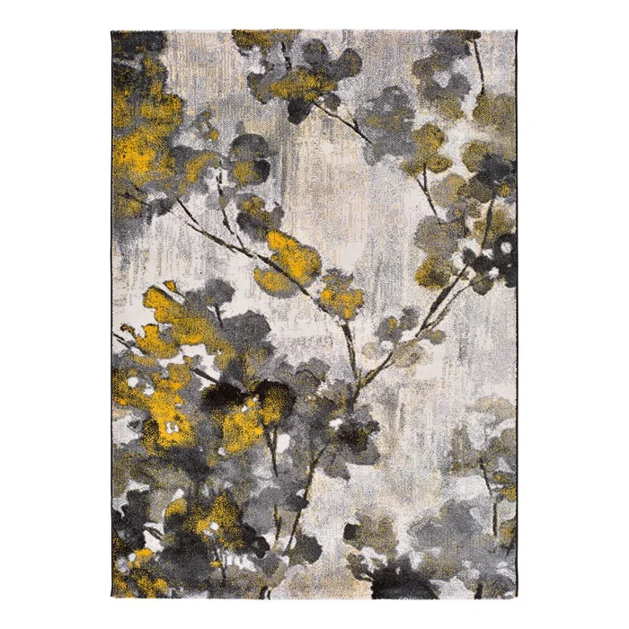 Žluto-šedý koberec Universal Bukit Mustard 80x150 cm