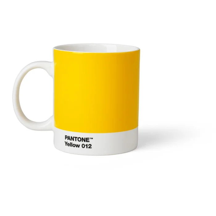 Žlutý keramický hrnek 375 ml Pantone Yellow 012