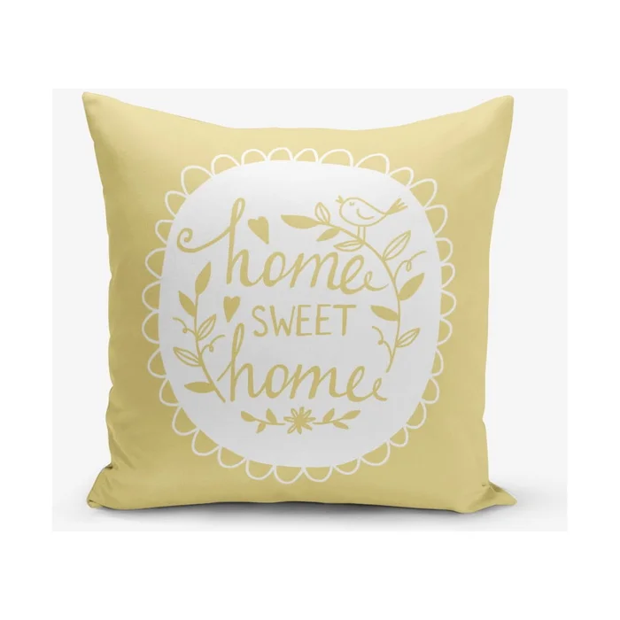 Žlutý povlak na polštář 45x45 cm Minimalist Cushion Covers