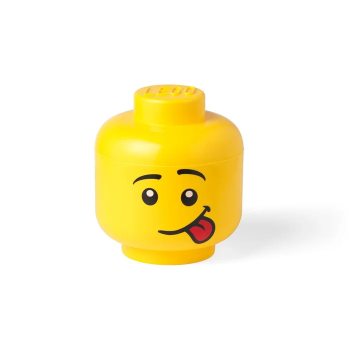 Žlutý úložný box LEGO® Silly hlava