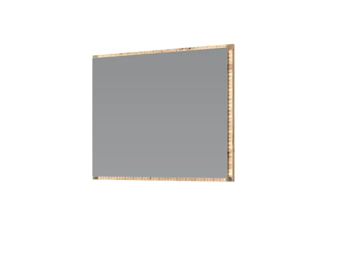Zrcadlo MALDAL s LED osvětlením 80 cm, dub artisan