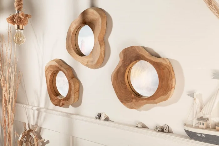 Zrcadlo Reflect 31 cm Teak