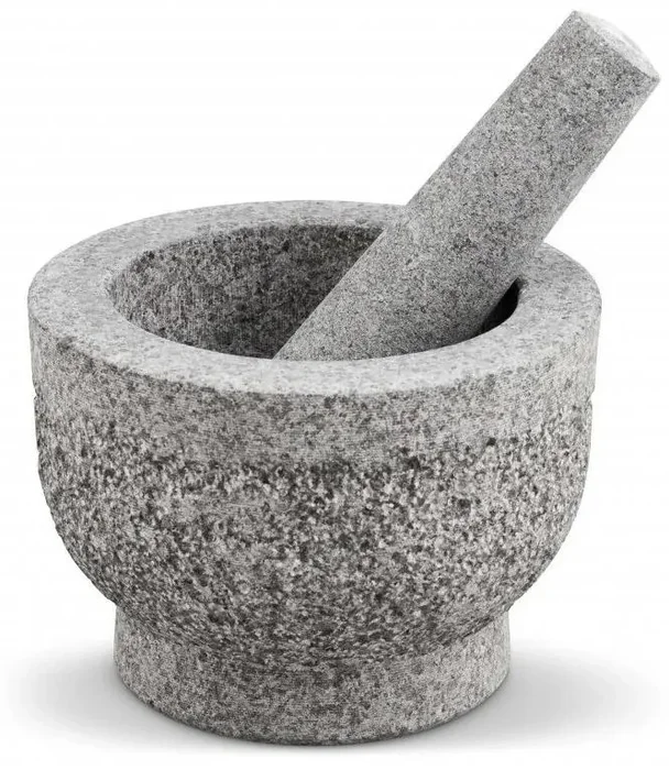 Žulový hmoždíř s kladívkem GRANITE 15 cm